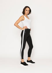 Uri Pant | Black + Winter White Trim | Blacklist