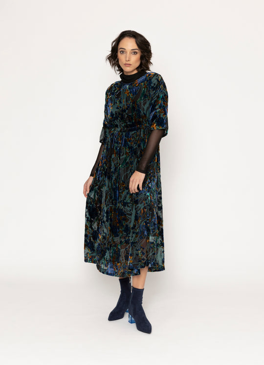 Yvonne Dress | Eden Print | Blacklist