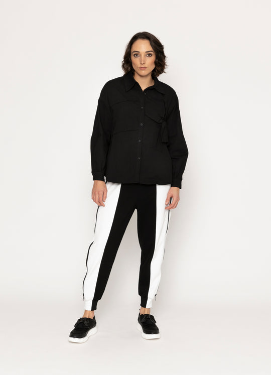 Hoy Pant | Black + White | Blacklist