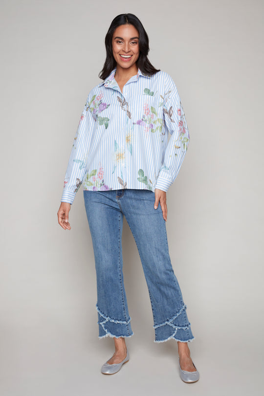 7885 Woven Top | Carre Noir