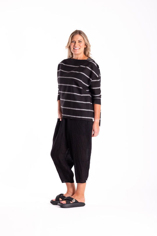 Slate Top | Inky Stripe | Deeanne Hobbs
