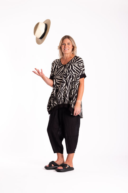 Leese Top | Black Tiger | Deeanne Hobbs