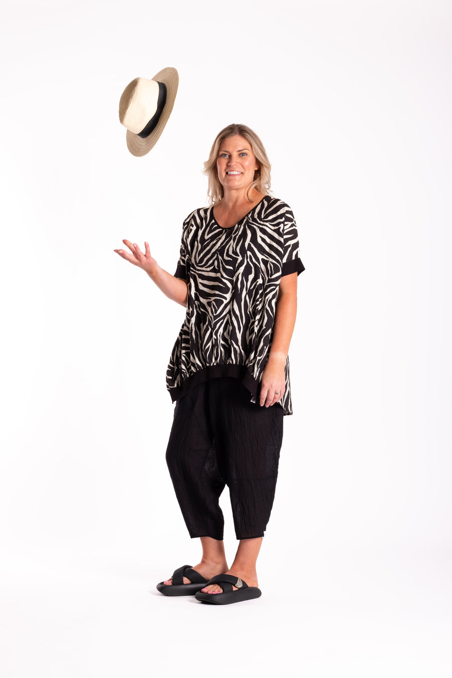 Leese Top | Black Tiger | Deeanne Hobbs