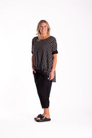 Leese Top | B/W Stripe | Deeanne Hobbs