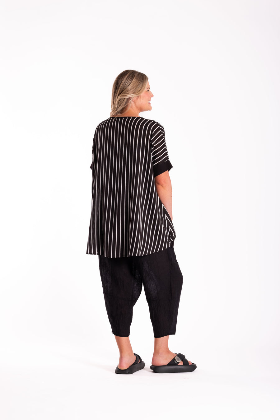 Leese Top | B/W Stripe | Deeanne Hobbs