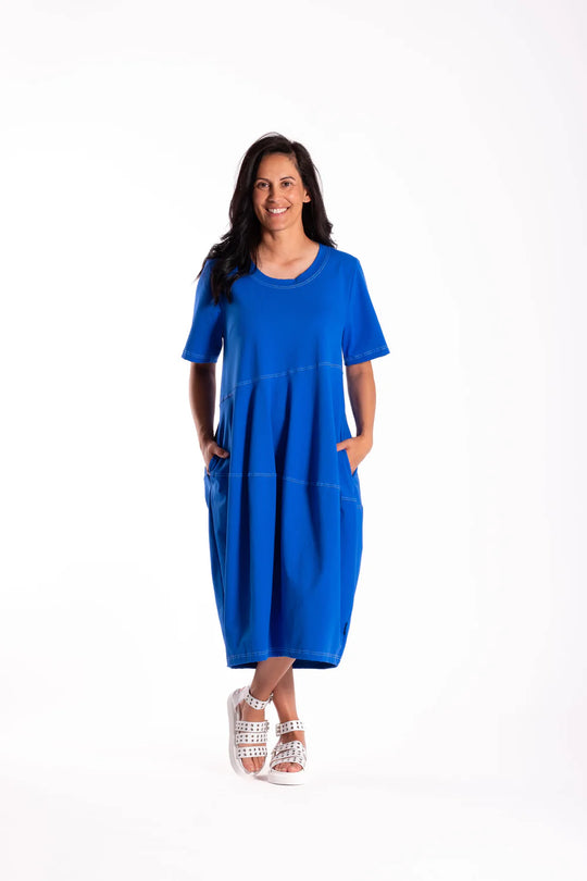 Chelsie Dress | Jellicoe | Cobalt