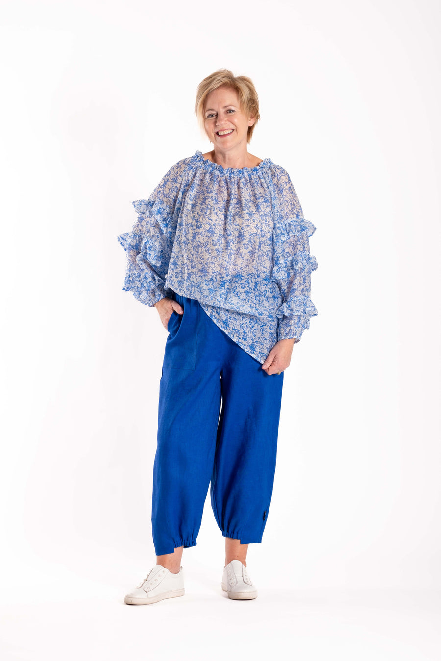 Arabella Top | French Blue | Jellicoe