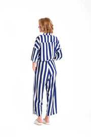 Jellicoe Wide Leg | Blue/White Stripe