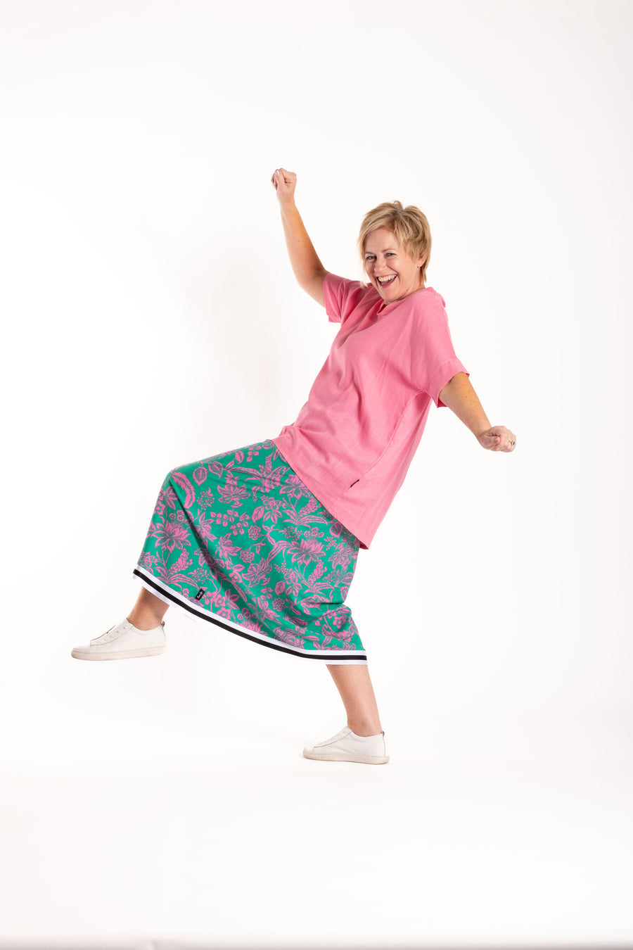 Bias Skirt | Pink Jungle | Jellicoe