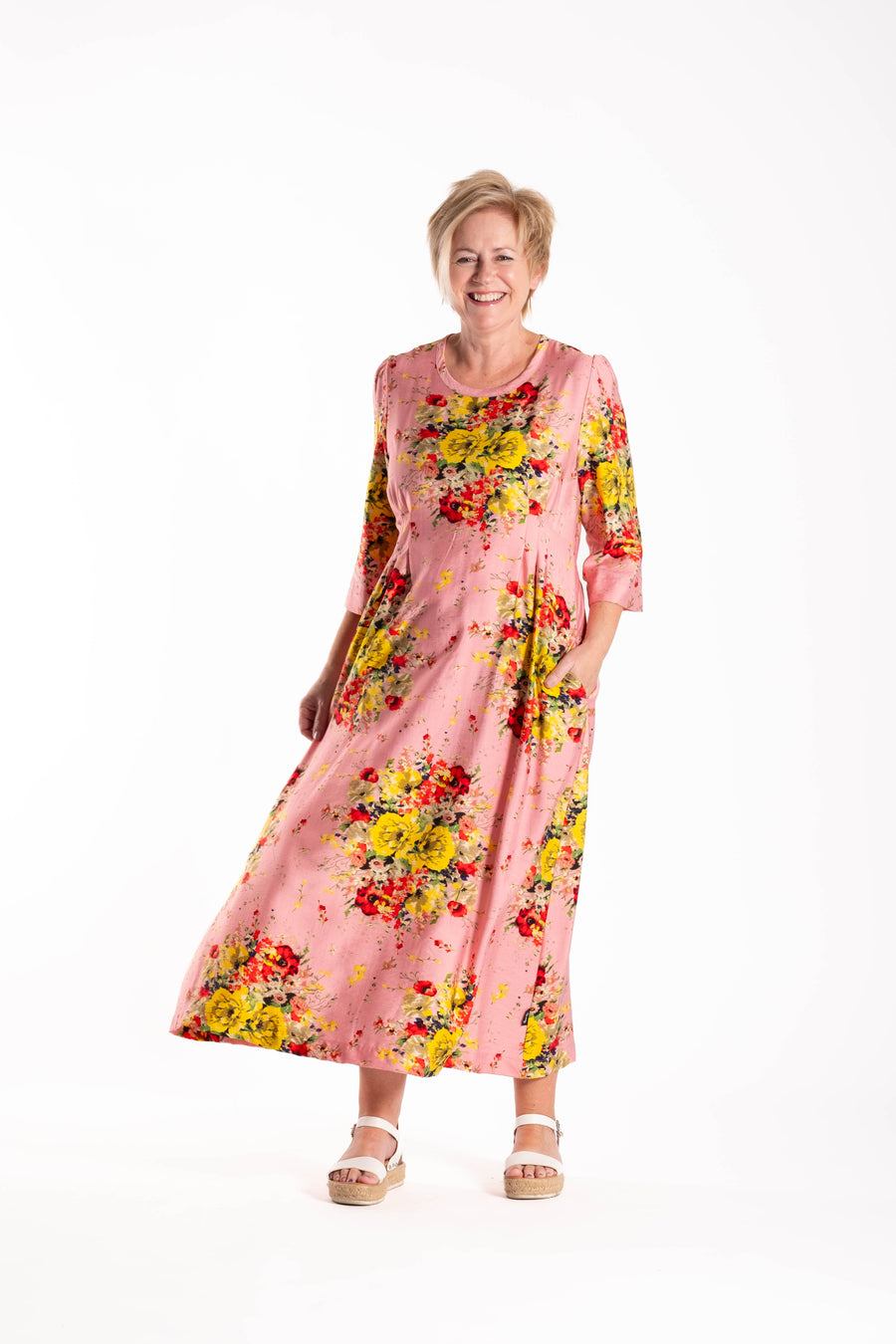 Pleated Dress | Luminous Floral | Jellicoe