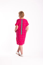 Skylar Dress | Pink Chq | Jellicoe