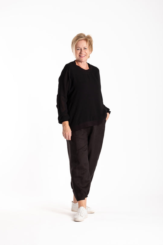 Viscose Sweat | Black | Jellicoe