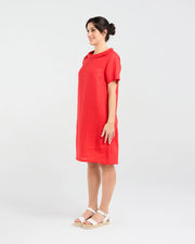 Natacha Linen Dress |Poppy Red | Blackstone