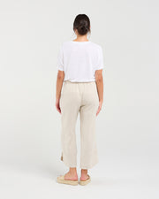 Arabella Petal Hem Pant | Summer Sand | Blackstone