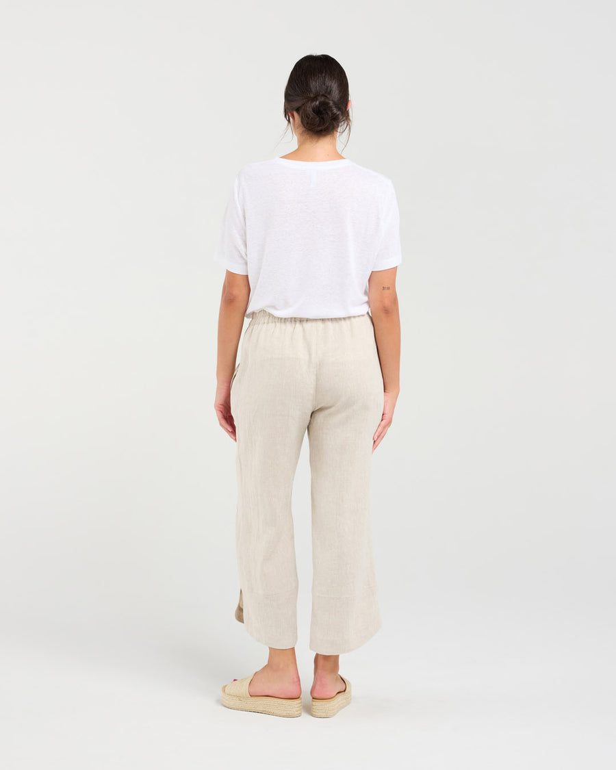 Arabella Petal Hem Pant | Summer Sand | Blackstone