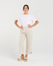 Arabella Petal Hem Pant | Summer Sand | Blackstone
