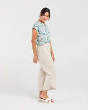 Arabella Petal Hem Pant | Summer Sand | Blackstone