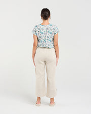 Arabella Petal Hem Pant | Summer Sand | Blackstone