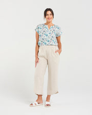 Arabella Petal Hem Pant | Summer Sand | Blackstone