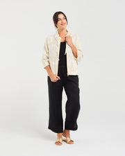 Jacquard Zip front Jacket | Blackstone