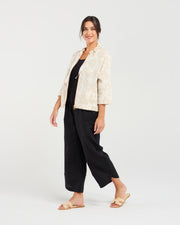 Jacquard Zip front Jacket | Blackstone