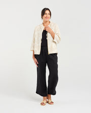 Jacquard Zip front Jacket | Blackstone