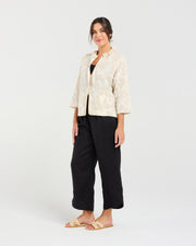 Jacquard Zip front Jacket | Blackstone