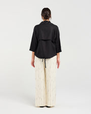 Victoria Gold Zip Jacket | Black | Blackstone