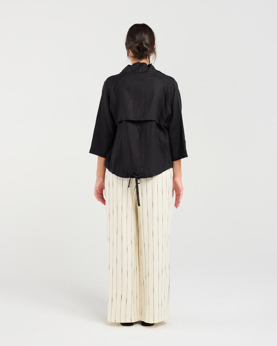 Victoria Gold Zip Jacket | Black | Blackstone