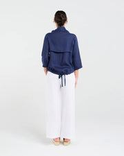 Victoria Gold Zip Jacket | Navy | Blackstone