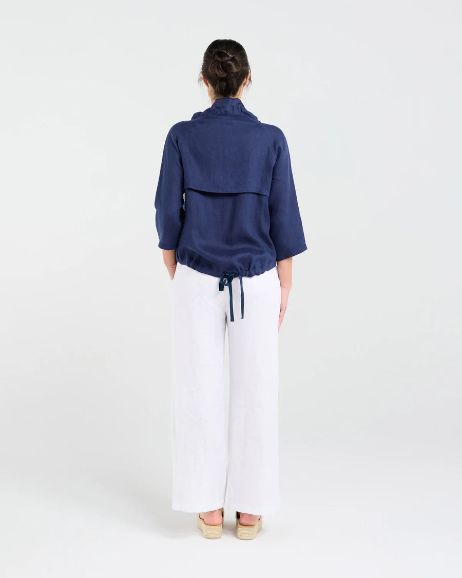 Victoria Gold Zip Jacket | Navy | Blackstone