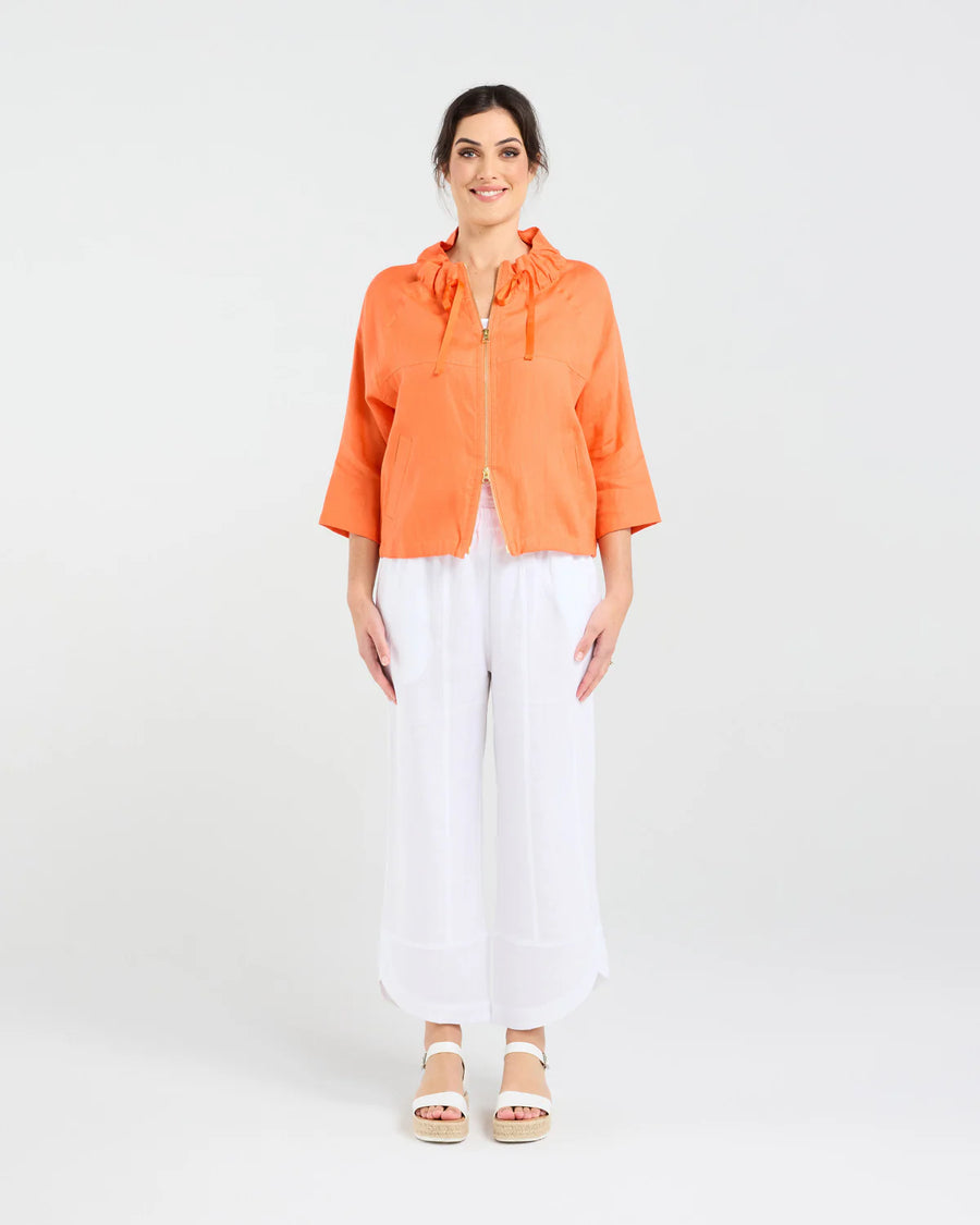 Victoria Gold Zip Jacket | Orange | Blackstone