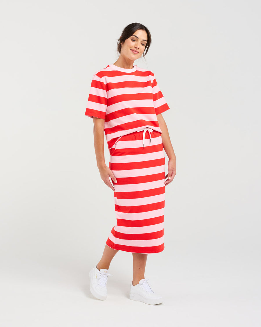 Jinique Tube Skirt | Red | Blackstone