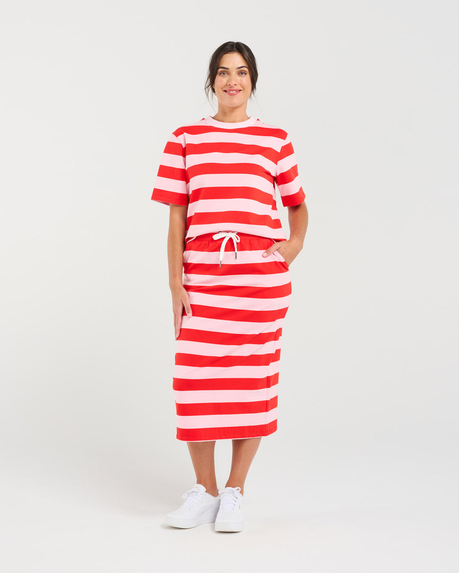 Jinique Tube Skirt | Red | Blackstone