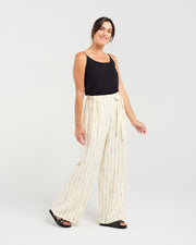 Annette Tie Waist Pant | Blackstone