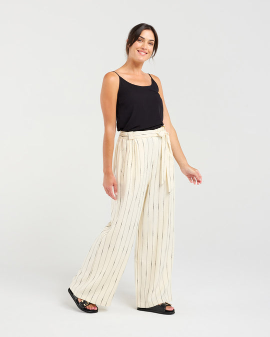 Annette Tie Waist Pant | Blackstone