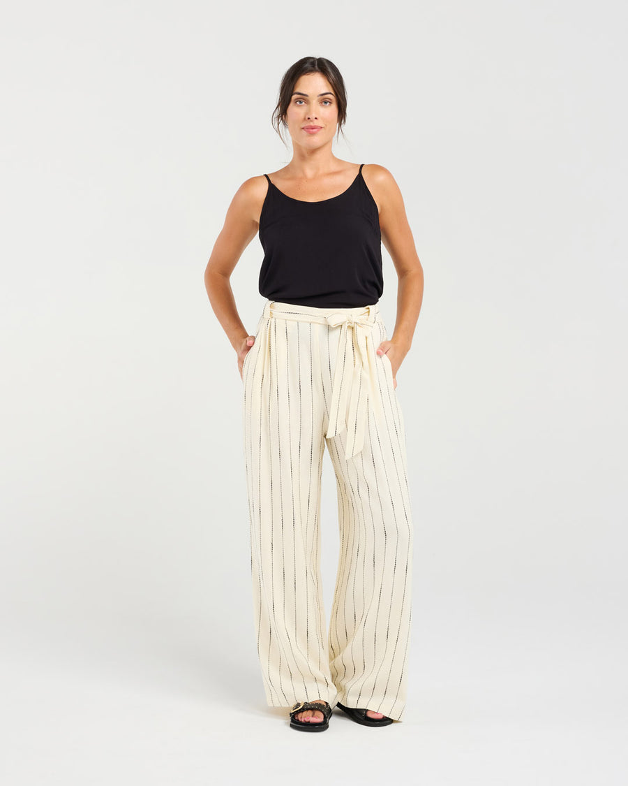 Annette Tie Waist Pant | Blackstone