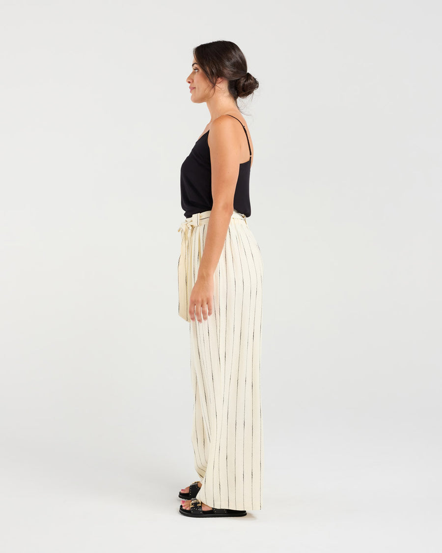 Annette Tie Waist Pant | Blackstone