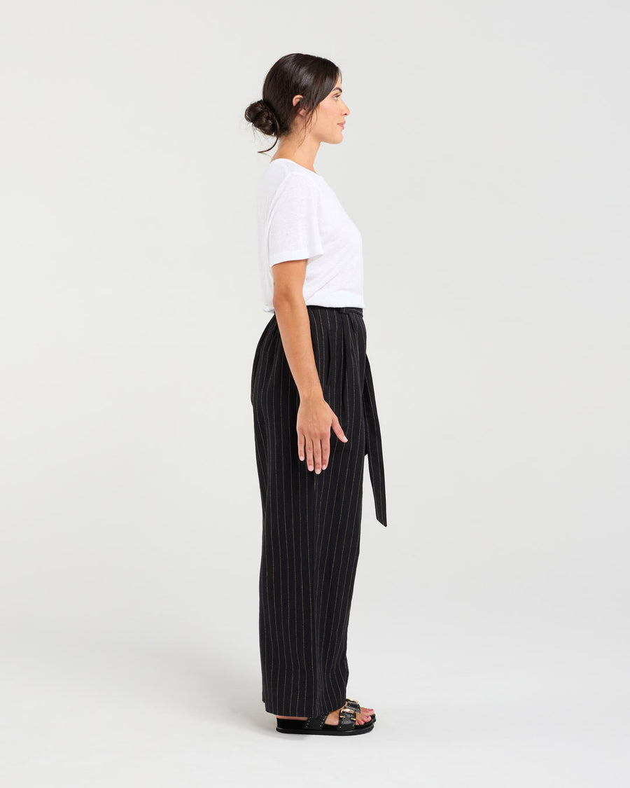 Alaina Tie Waist Pant | Blackstone