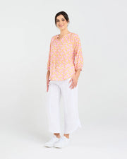 Colette Gathered Top | Sunset | Blackstone