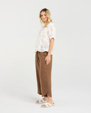 Lisette Yoke Top | White | Blackstone