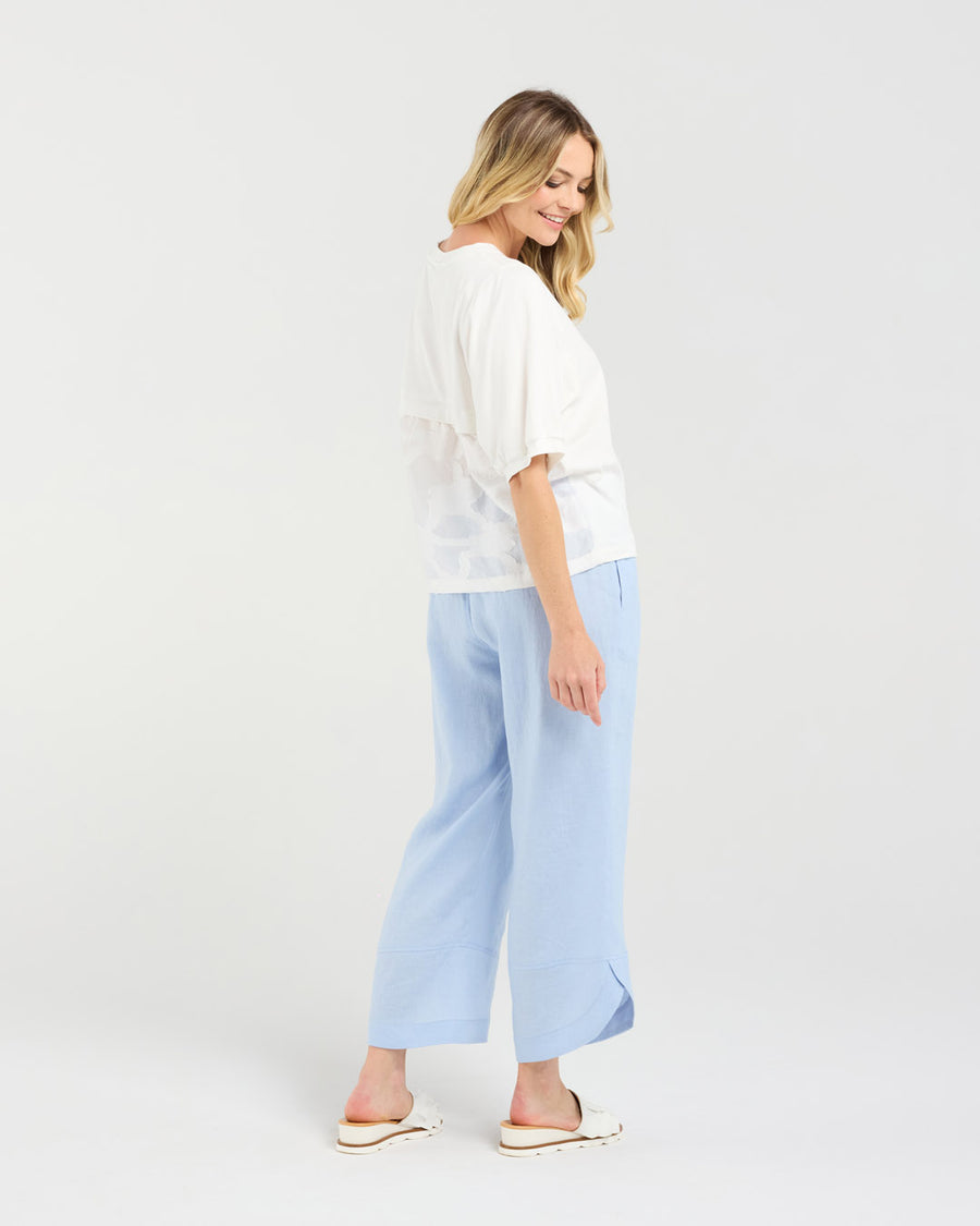 Verona Spliced tee | White | Blackstone