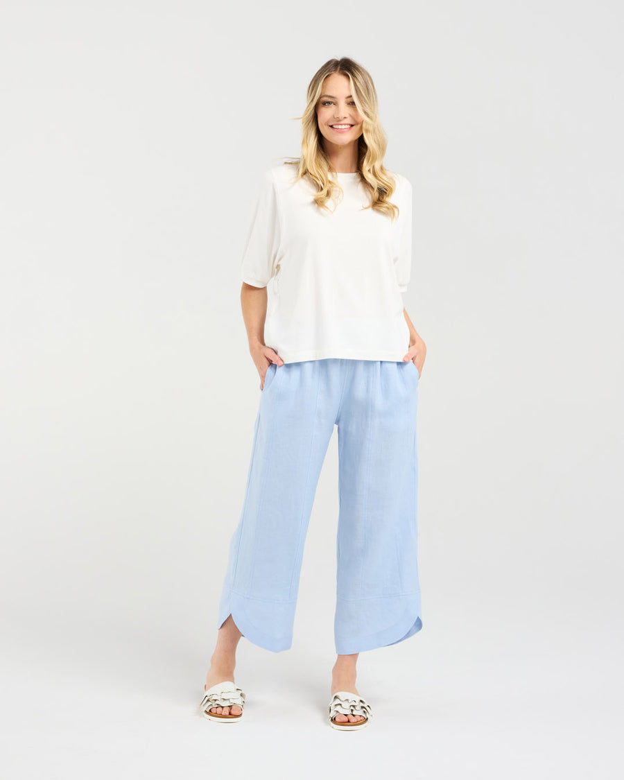 Verona Spliced tee | White | Blackstone