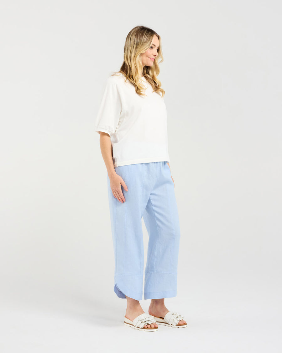 Verona Spliced tee | White | Blackstone