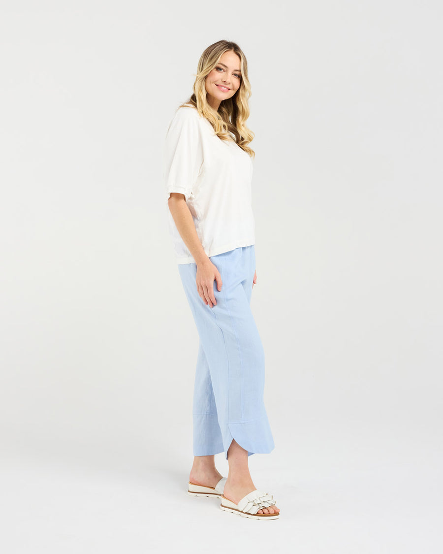 Verona Spliced tee | White | Blackstone