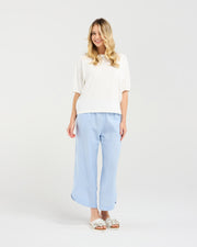 Verona Spliced tee | White | Blackstone