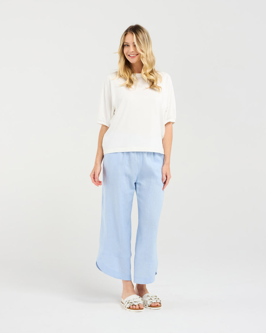 Verona Spliced tee | White | Blackstone