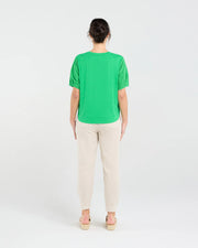 Ariane Broderie Tee | Green | Blackstone