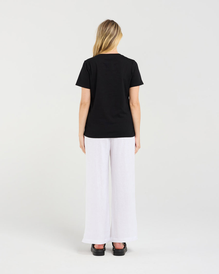 Adeline Bouquet Tee | Black | Blackstone