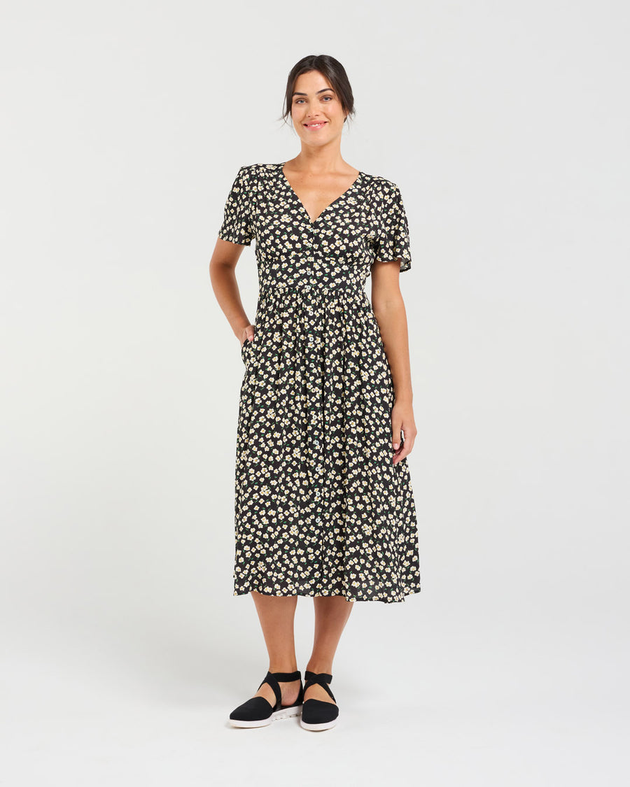 Gigi V Neck Dress | Blackstone